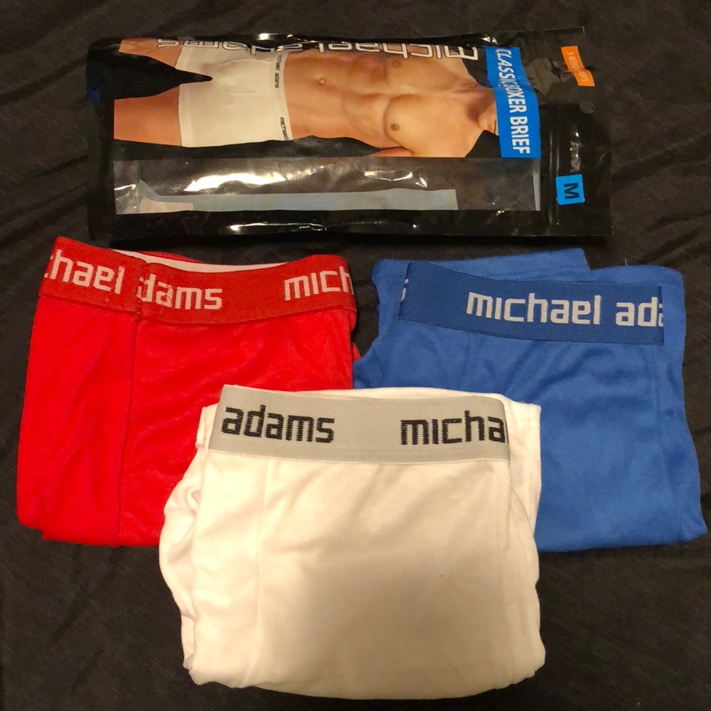 NWOT Michael Adams Boxer Briefs (3 pairs)